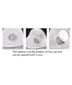 759 Heart Shape Activated Blinking Led Glass Cup