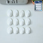 Strong Self Adhesive Wall Hooks Set (12 Pc)