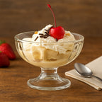 Premium Glass Ice Cream Dessert Bowl 6 Pc Set