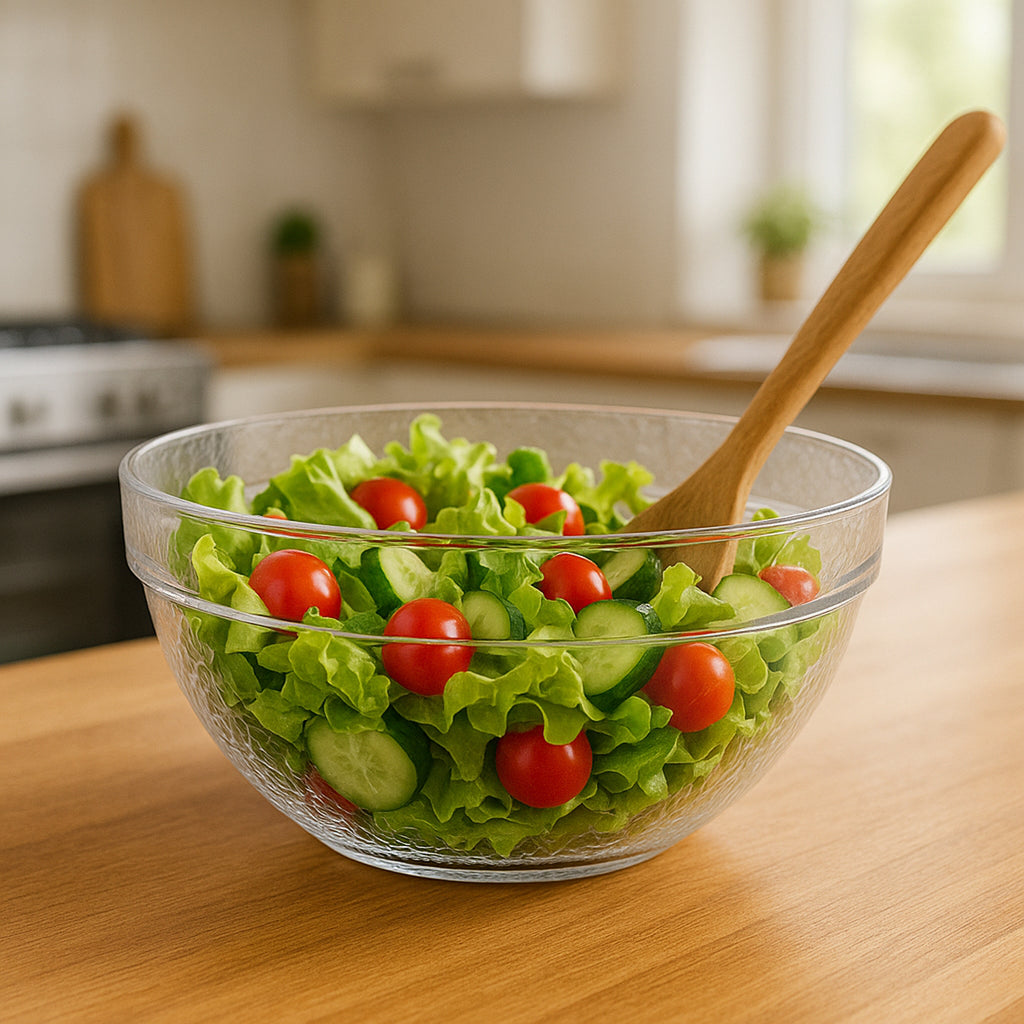 Transparent Idli Mixing  Serving Bowl  Textured Plastic Kitchen Bowl (1 Pc)