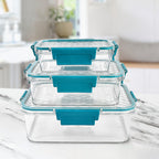 Multipurpose Plastic Containers  Lunch Boxes (3 Pcs Set  1500 750 350 Ml Approx)