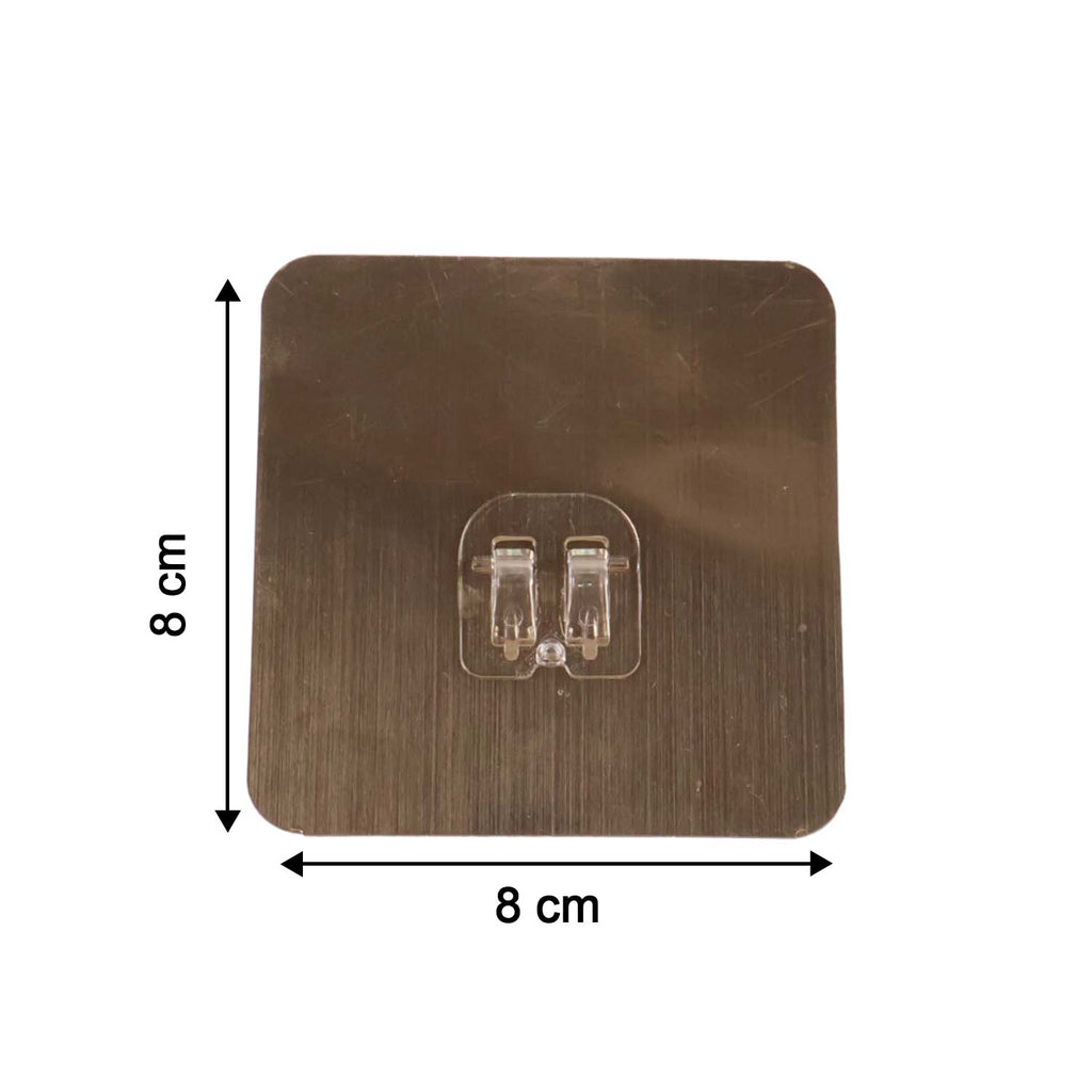 Self-adhesive Heavy-duty Plastic Wall Hook  1 Pc (8x8 Cm)