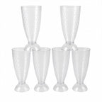 Supermom Transparent Plastic Milkshake Glass Set (400ml  6 Pc)