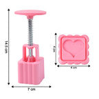 Multipurpose Cookie Biscuit Stamp Mold Set With Press Handle
