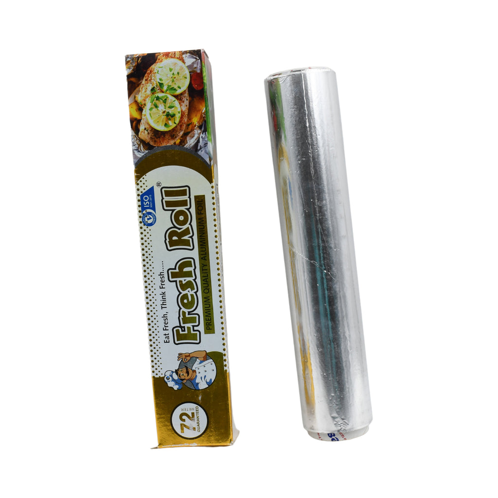 5989 Premium Quality Food Grade Aluminum Foil Roll Heavy Duty Non Stick Thick Aluminum Foil Sheet Baking Grilling Tool 72mtr (1pc)