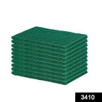 3410 Scrub Sponge Cleaning Pads Aqua Green  10pcs