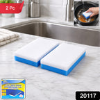 Dual Layer Cleaning Sponge Eraser Pads (2 Pc)
