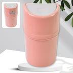 Mini Trash Can Dustbin Plastic Garbage Can With Lid (1 Pc)
