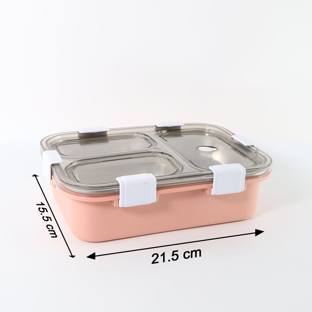 3-compartment Lunch Box - (1 Pc)