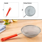 B-grade Big Size Fine Mesh Kitchen Strainer With Strong Handle Grip (1 Pc)