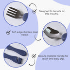 Supermom Foodie Stainless Steel Spoon  Fork (2 Pc Set)