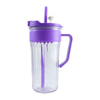 Kiddie Style Plastic Tumbler With Straw And Handle (500 Ml Approx)