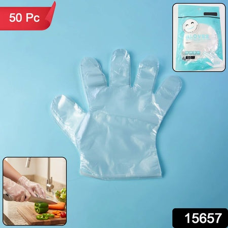 Disposable Clear Gloves 50 Pc Pack