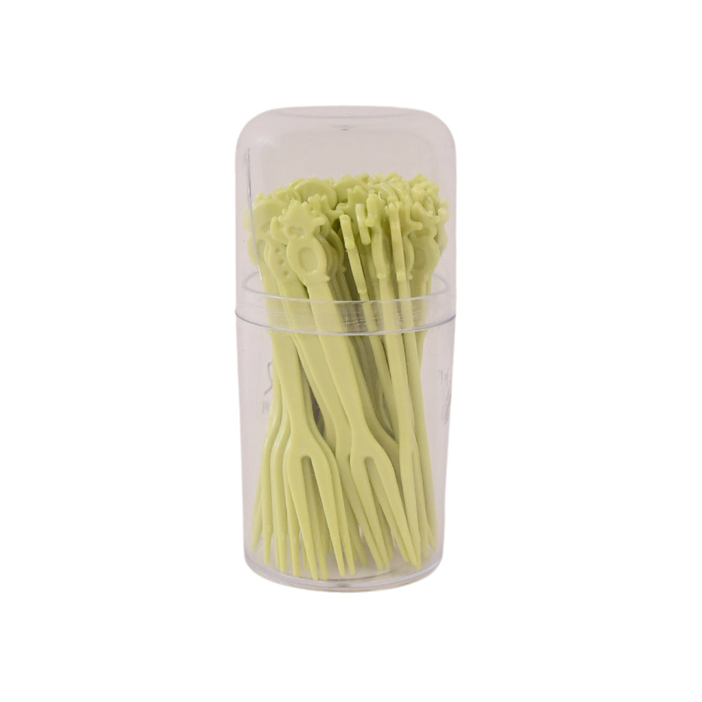 Plastic Fruit Forks Cake Dessert Forks Mini Forks (50 Pcs Set)