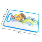 Large Rectangular Fruit Print Cutting Board (36x22cm  1 Pc)