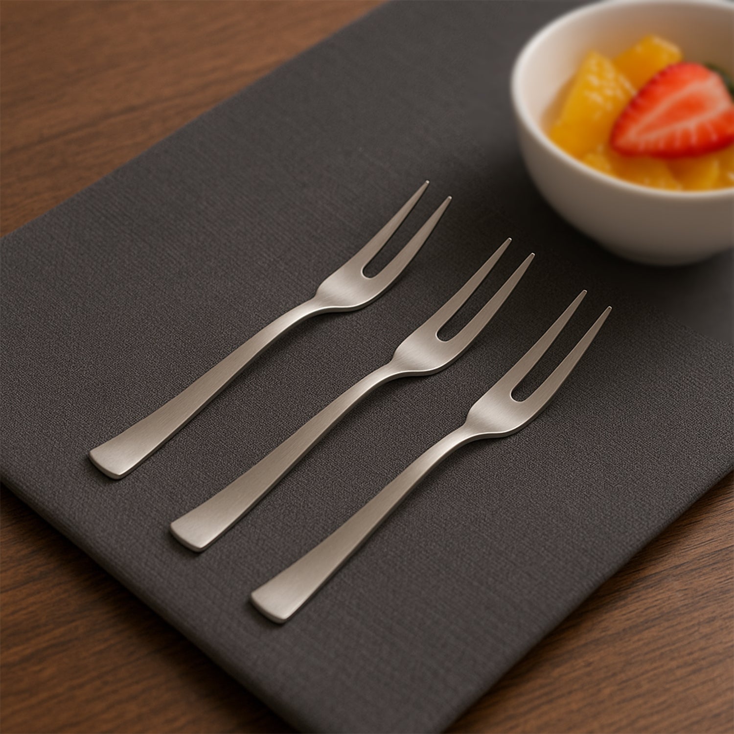 Apex 6 In 1 Stainless Steel Fruit Fork (1 Set)