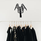 Double-row Metal Cupholder Rack Multi-purpose Iron Hanger With 6 Hooks (1 Pc)