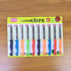 Supermom Stainless Steel Kitchen Laser Knife (10 Pc  Set)