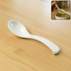 Plastic Soup Spoon  Deep Bowl (1 Pc  White)