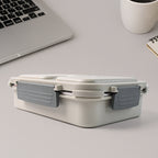 Lunch Box (200 Ml Each Container) With Attractive Stand - 4 Pcs