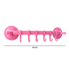 Multipurpose Wall-mounted Plastic Hanging Rack (6 Hook 1 Pc)