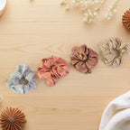 Premium Satin Hair Scrunchies  Elastic Hair Ties For Women  Girls (12 Pc)