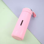 Water Bottle 400ml Leak Proof Glass Water Bottle With Daily Water Intake For Gym And Children Nice Bottle (1 Pc  Pink Color)