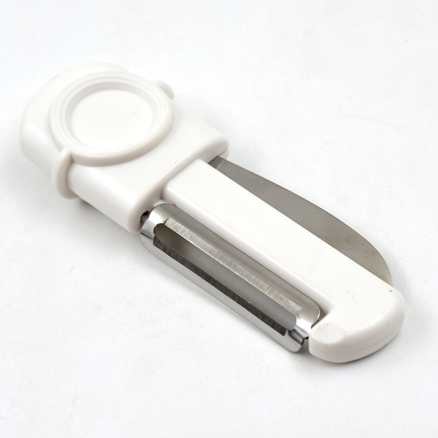 Dual-use Knife And Peeler 2-in-1 Stainless Steel Blades Wiith Case (1 Pc)