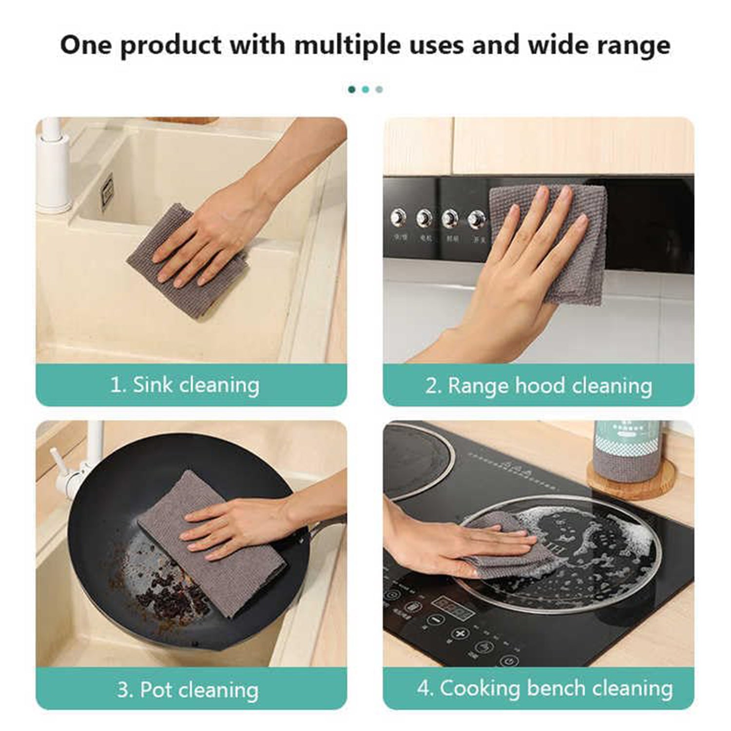 Disposable Cleaning Cloth Roll  25 Sheets (20x20 Cm)