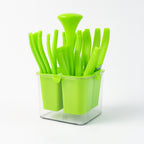 Supermom Premium Fancy Cutlery Set With Holder (24 Pc  Set)