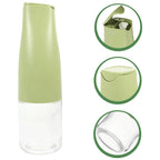 8214 Oil Dispenser 500ml Cooking Oil Dispensing Cruets Oil Bottle With Automatic Open Lid Kitchen Glass Oil Pot Cooking Oil Bottle For Kitchen Grilling Frying (500 Ml)