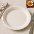 Plastic Round Dinner  Serving Plate  23 Cm (1 Pc)