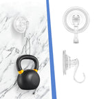 Plastic Suction Cup Hooks (10 Pcs Set)