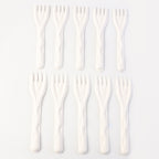 Compostable Bagasse Fork  10 Pcs Pack
