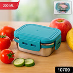 Apex Stainless Steel Mini Stack Plate Food Container (Approx 200 Ml)