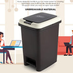 Apex Push N Pedal Plastic Dustbin 10l Capacity (1 Pc)