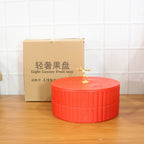 2 Layer Multipurpose Decorative Dry Fruit And Snack Serving Tray (1 Pc)