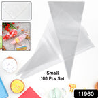 Disposable Piping Bags (100 Pcs Set  Small)